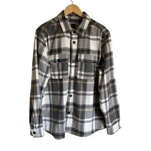 H&M Men's Large Long Sleeve Flannel Shacket Collared Shirt